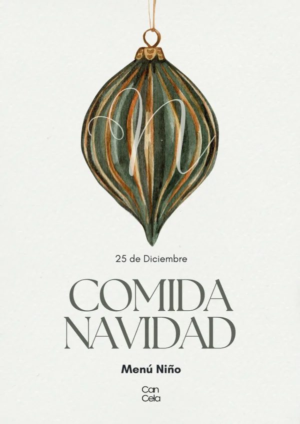 Comida Navidad (Día 25) - Menú Niño